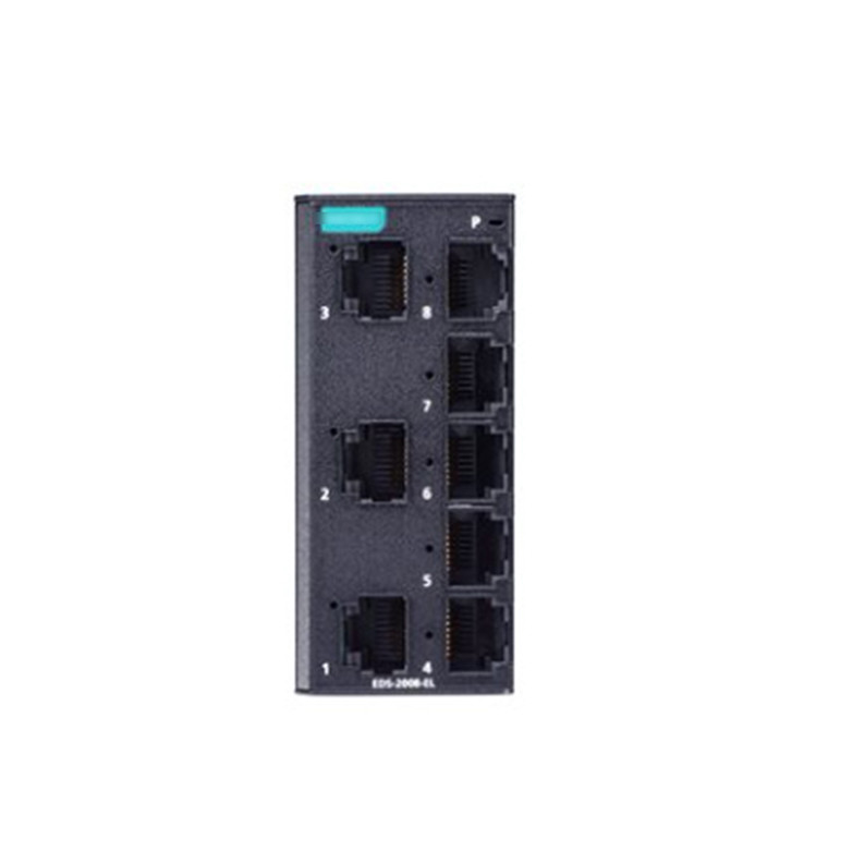 EDS-2008-EL-serie 8-poort onbeheerde Ethernet-switch voor industriële computertoestellen