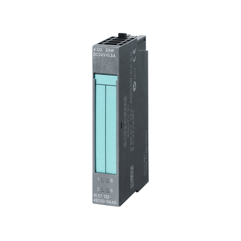Siemens ET 200S 4DQ 24 V gelijkstroom/0,5 A HF 4 DO Hoge eigenschap 24 V gelijkstroom/0,5 A 6ES71324BD000AB0