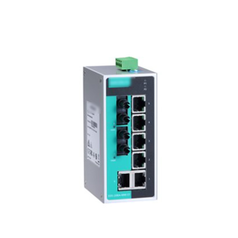 MOXA EDS-208A 8-poort onbeheerde industriële Ethernet-switch met IP30 aluminium behuizing