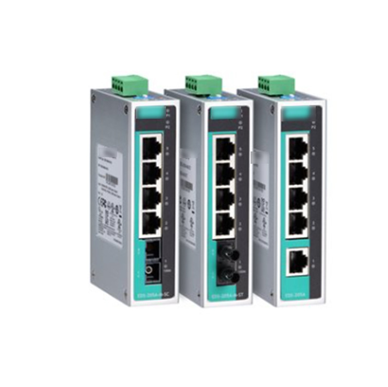 MOXA EDS-205A 5-poort onbeheerde Ethernet-switch voor industriële automatisering van scheepvaart