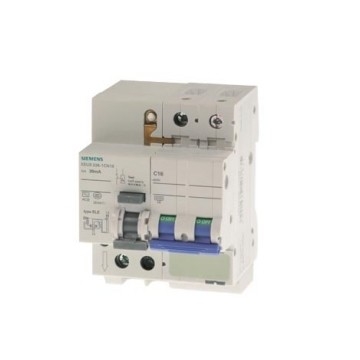 Mini RCBO 5SU93261CN16 Icn 6 kA 2P Type AC 30 mA C-Char In 16 A Un AC 230 V Polen nummer 2