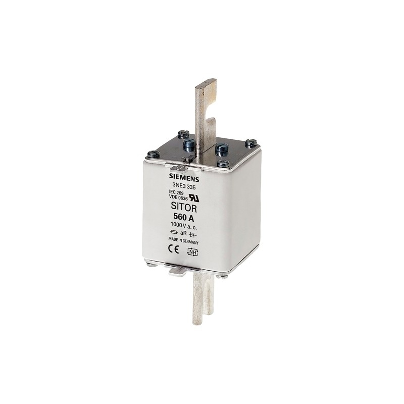 3NE3338-8 SITOR veiligheidsschakel met gesloten mescontacten NH2 In 800 A a R Un AC 800 V Front indicator 3NE33388