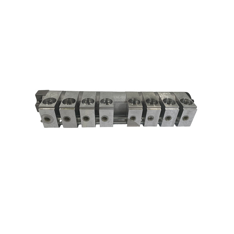8-poort hydraulisch stroomafdeelbalkbalk manifoldblok voor druk in adapter