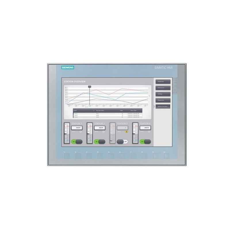 SIMATIC HMI KTP1200 Basic Panel Key/touch operation 12&quot; TFT Display 100% Originele
